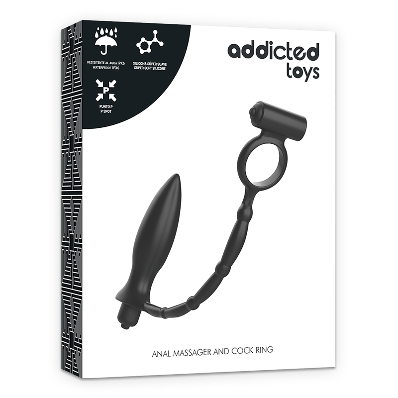 ADDICTED TOYS - ANAALITULPPA VÄRIMÄISELLÄ RENKAALLA