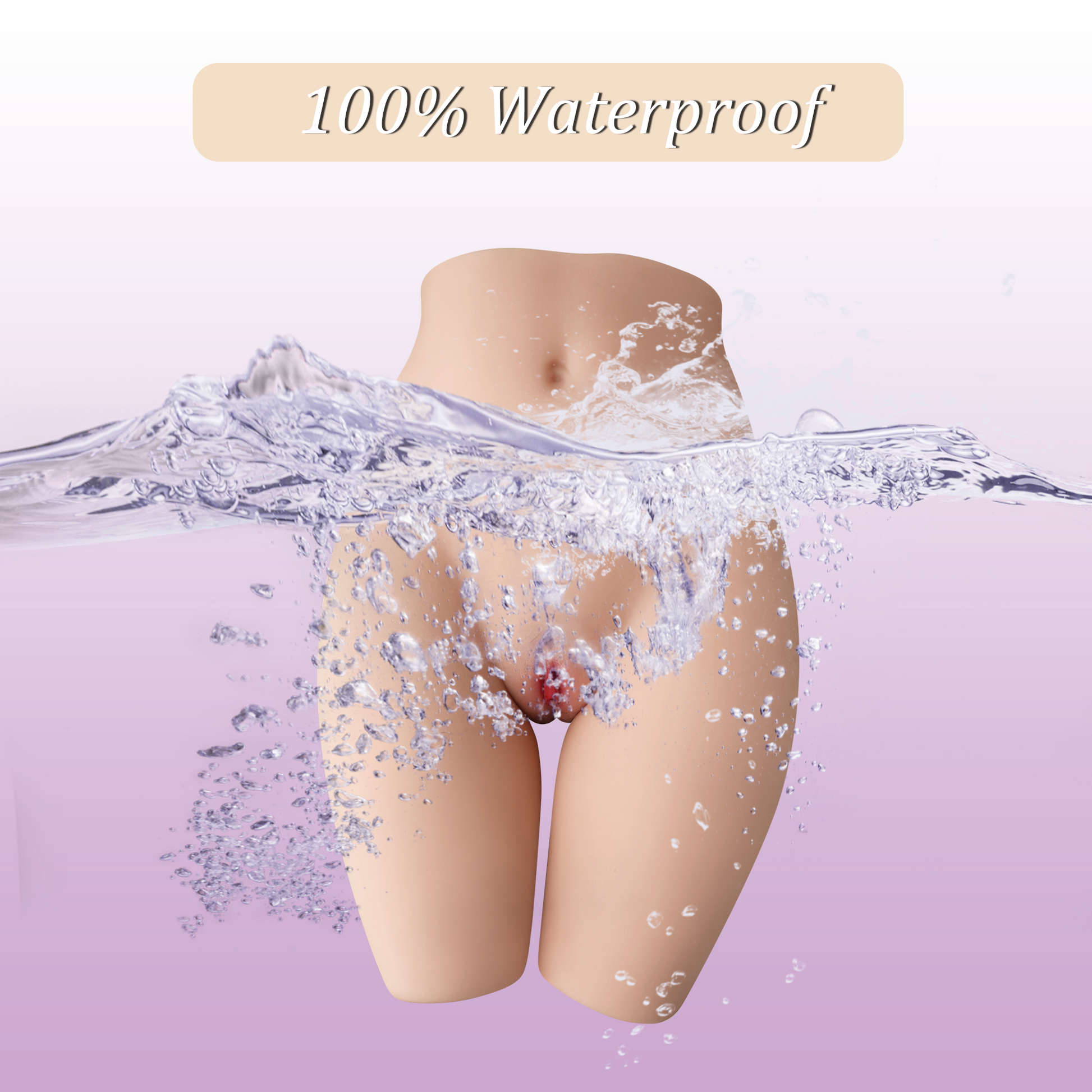 Premium realistic adult torso masturbator made of medical-grade TPE/silicone, featuring anatomically accurate breasts, textured intimate zones, and ergonomic contours.