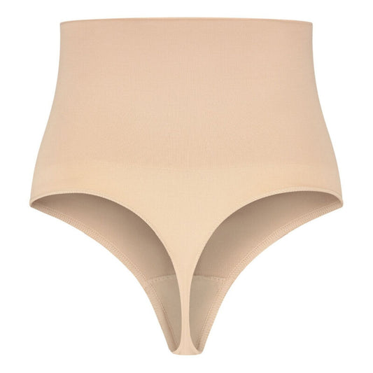 BYE-BRA - SAUMATON THONG-MALLINEN RINTALIIVI, BEIGE, KOKO XXL