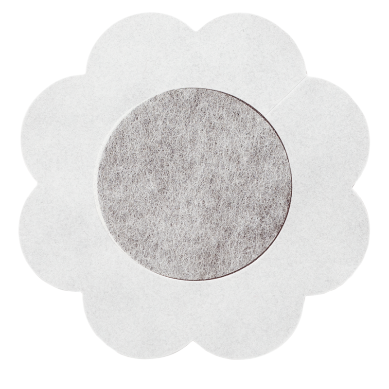 BYE-BRA - KUKKAKUVILLA KUJUTUT NÄNNIKUPIT, 3 KPL, RUSKEA, KOKO XL