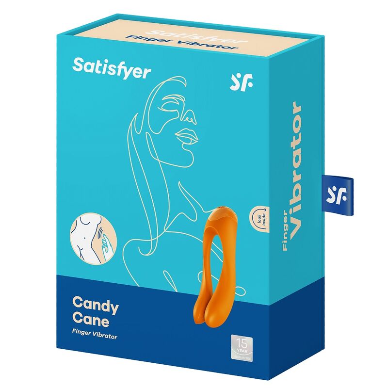 SATISFYER - CANDY CANE -SORMIVIRBATTORI, ORANSSIN MUKAAN
