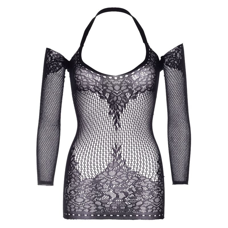 LEG AVENUE - KIERRÄTETTY NIPPUPITKÄ MINIMEKKO, YKSI KOKO