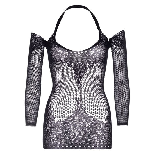 LEG AVENUE - KIERRÄTETTY NIPPUPITKÄ MINIMEKKO, YKSI KOKO