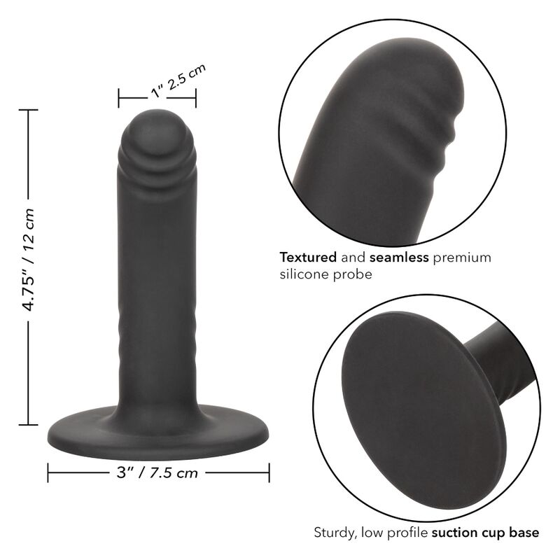 CALEXOTICS - BOUNDLESS DILDO 12 CM, YHTEENSOPIVA VALJAIDEN KANSSA