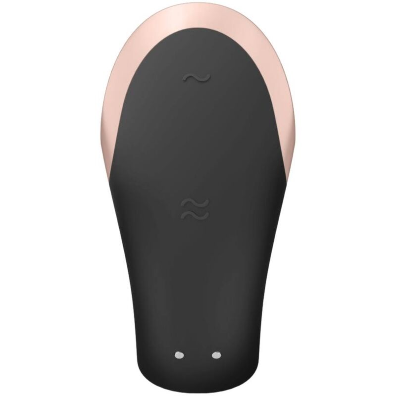 SATISFYER - DOUBLE LOVE LUXURY PARTNER -VIBRAATTORI MUSTA