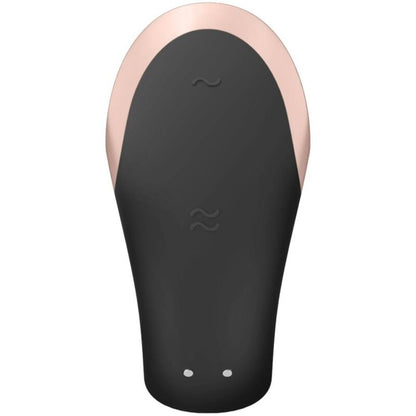 SATISFYER - DOUBLE LOVE LUXURY PARTNER -VIBRAATTORI MUSTA
