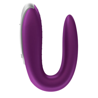 SATISFYER - DOUBLE FUN PARTNER -VIBRAATTORI, VIOLETTI