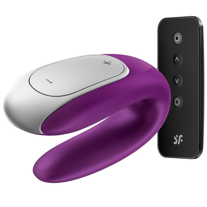 SATISFYER - DOUBLE FUN PARTNER -VIBRAATTORI, VIOLETTI