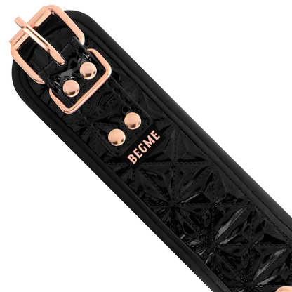 BEGME - MUSTA PAINOS PREMIUM VEGAANINEN NAHKAPANNUS NEOPREENIVUORALLA