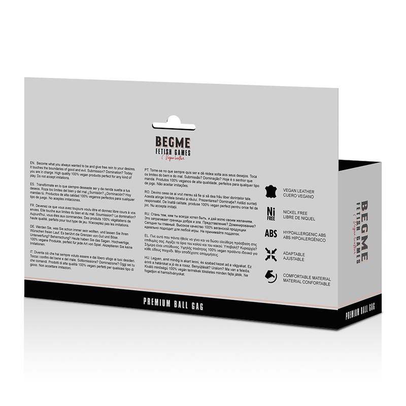 BEGME - SVART UTGÅVA BOLLMUKA VEGANSKT LÄDER