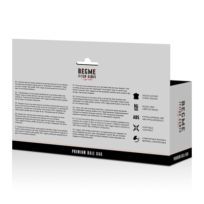 BEGME - SVART UTGÅVA BOLLMUKA VEGANSKT LÄDER