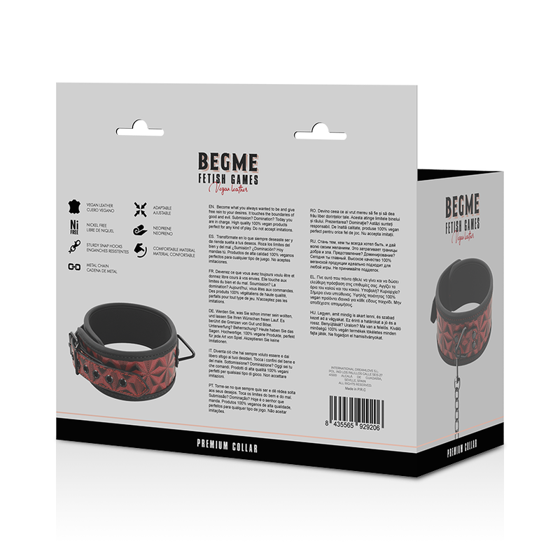 BEGME - RED EDITION PREMIUM VEGAANINEN NAHKAPANNUKKA NEOPREENIVUORILLA