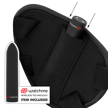 FETISSINEN ALISTUVA CYBER STRAP - VALJAAT DILDOILLA JA LUODINKAUKO-OHJAIMELLA WATCHME M -TEKNOLOGIA