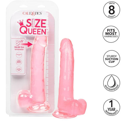 CALEXOTICS - KUNINGATAR-KOON VAALEANPUNAINEN DILDO 20,3 CM