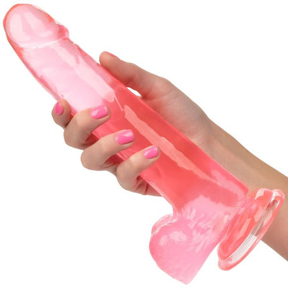CALEXOTICS - KUNINGATAR-KOON VAALEANPUNAINEN DILDO 20,3 CM
