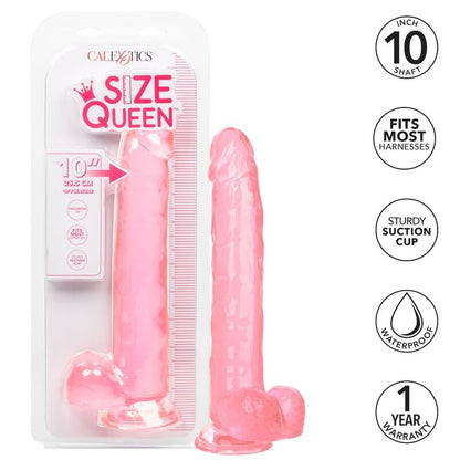 CALEXOTICS - KUNINGATAR-KOON VAALEANPUNAINEN DILDO 25,5 CM