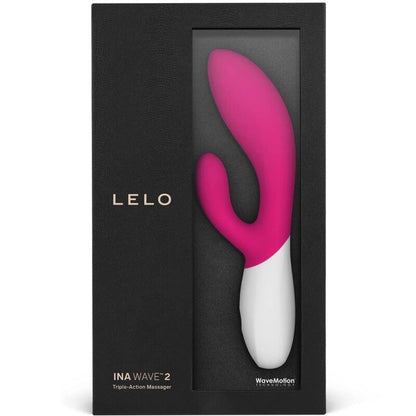 LELO - INA WAVE 2 VBRADOR LUKSUS ERIKOISKONEISTO FUKSIAN HARMAA