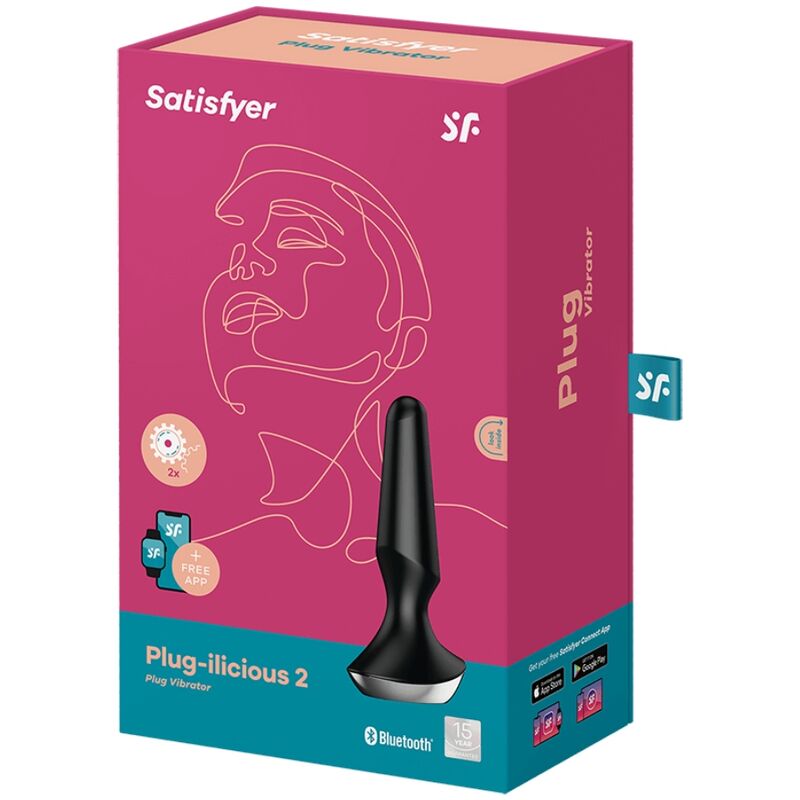 SATISFYER - PLUG ILICIOUS 2-PLUGGSVIBRATOR SVART