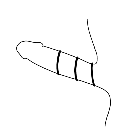 OHMAMA - 3 MUSTAA SILIKONIRENKASTA