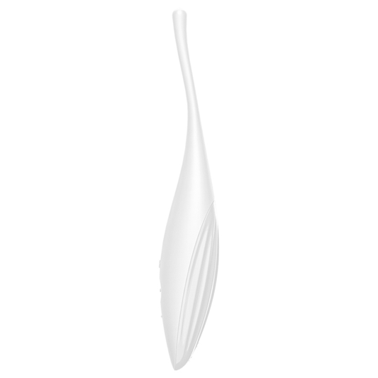 SATISFYER - TWIRLING JOY KLITORIKÄRJELLÄ VARUSTETTU VIBRAATORI VALKOINEN