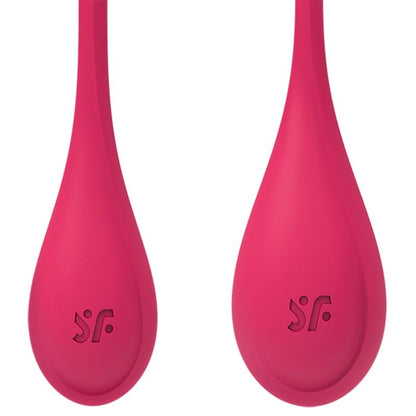 SATISFYER - YONI POWER 1 HARJOITUSSETTI PUNAINEN
