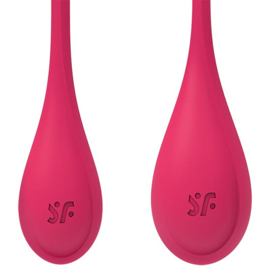 SATISFYER - YONI POWER 1 HARJOITUSSETTI PUNAINEN