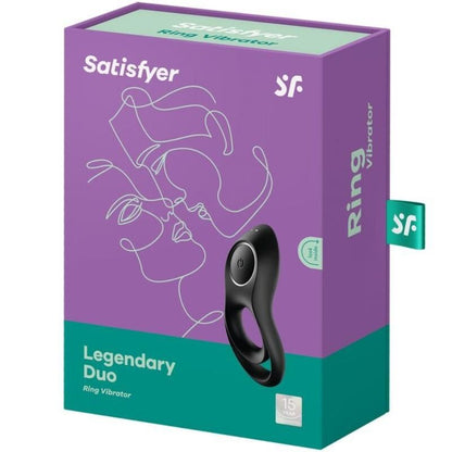 SATISFYER - LEGENDAARINEN KAKSINKERTAINEN VIBRAATORI MUSTA
