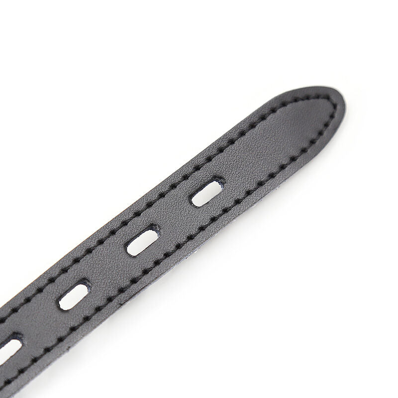 OHMAMA FETISH - SILIKONISUURIKKA NAHKAVYÖLLÄ (LUKKO SISÄLTYY)