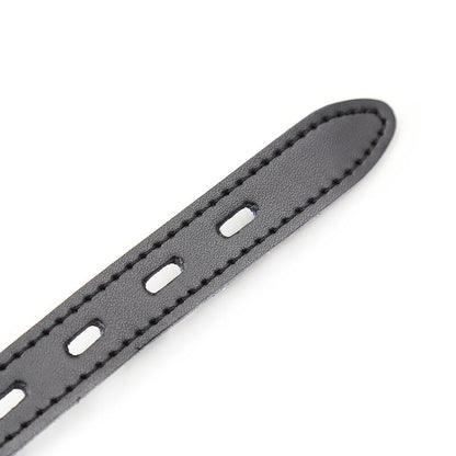 OHMAMA FETISH - SILIKONISUURIKKA NAHKAVYÖLLÄ (LUKKO SISÄLTYY)