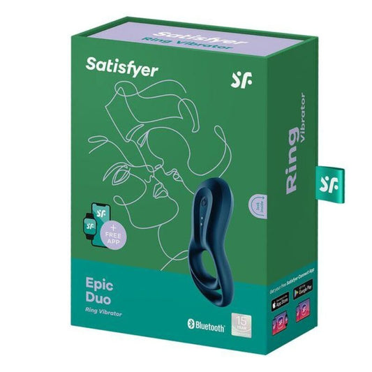 SATISFYER - EPIC DUO RENGASVIRMAATORI-SOVELLUS SININEN
