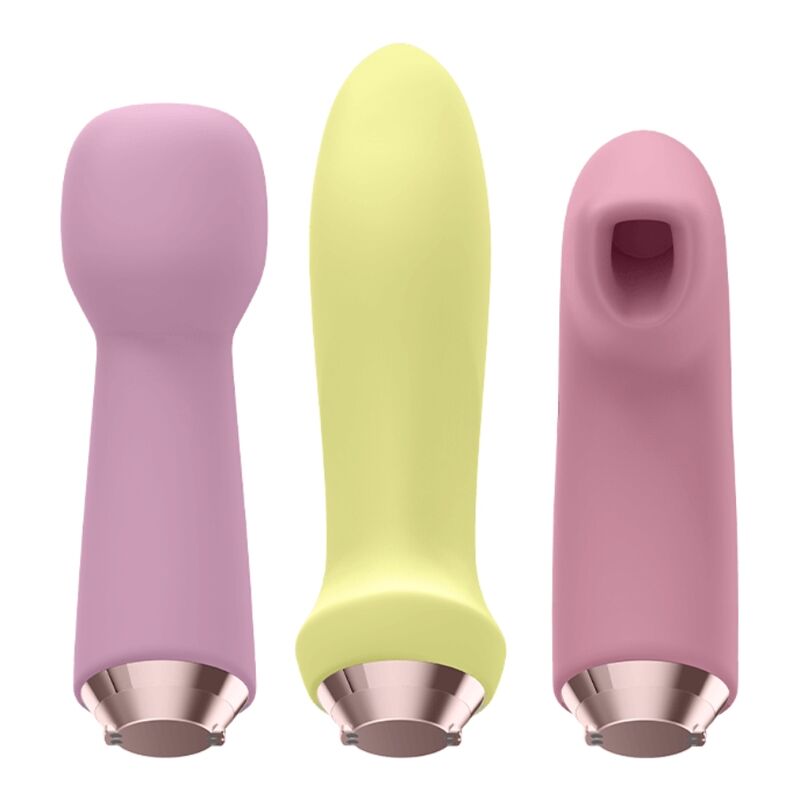 SATISFYER - MARVELOUS NELJÄN VIBRAATORIN JA ILMASYKSIKÖN SETTI