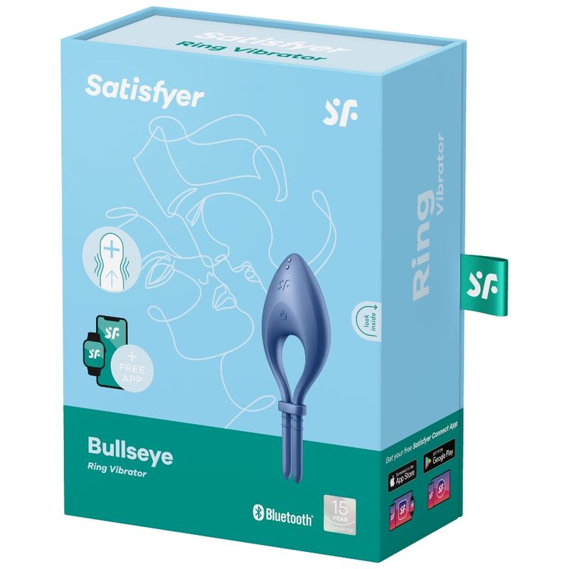 SATISFYER - BULLSEYE RENGASVIRMAATORIASOVELLUS SININEN