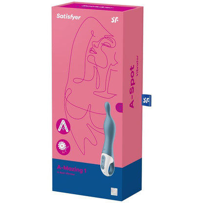 SATISFYER - AMAZING 1 ASPECT VIBRATOR SININEN