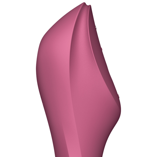 SATISFYER - CURVY TRINITY 3 -PUNAINEN AIR PULSE -VIBRAATTORI