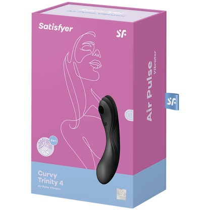 SATISFYER - CURVY TRINITY 4 -PULSSIVIBRAATORI MUSTA