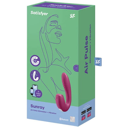 SATISFYER - AURINKOSTIMULAATTORI JA VIBRAATORI-SOVELLUS PUNAINEN