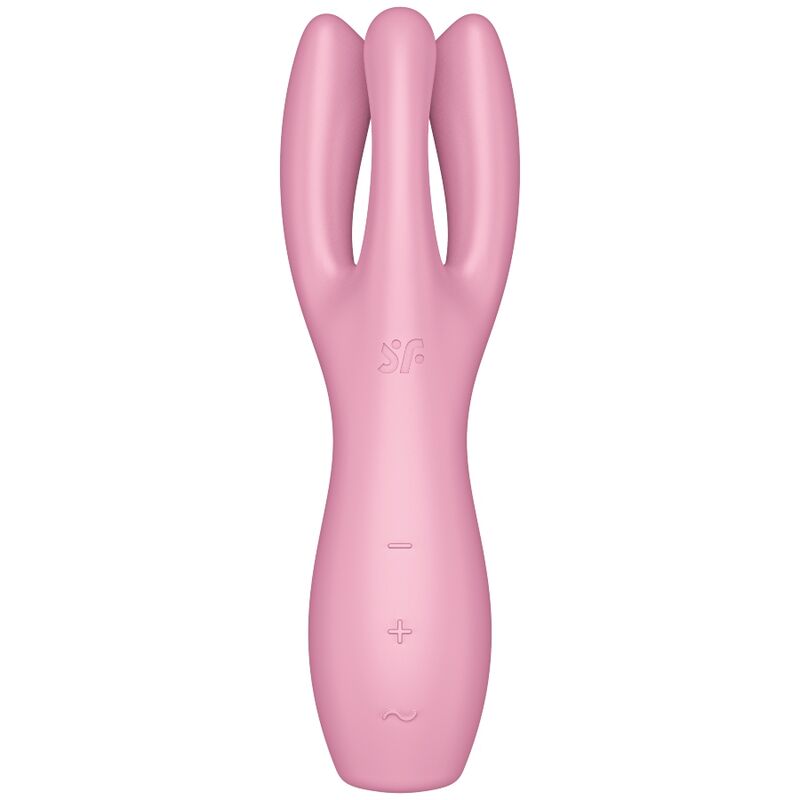 SATISFYER - KOLMEN KIMPUN VIBRAATORI 3 KPL, VAALEANPUNAINEN