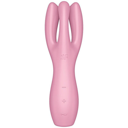SATISFYER - KOLMEN KIMPUN VIBRAATORI 3 KPL, VAALEANPUNAINEN