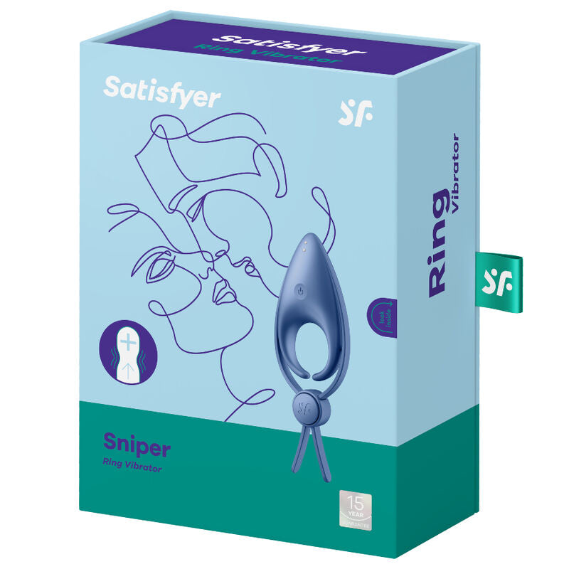 SATISFYER - SNIPER RENGASVIRMAATORI SININEN