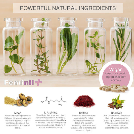 500 KOSMETIIKKAA - NAISTEN SEKSUAALISTA LIBIDOA LISÄÄVÄ - 30 KAPSELIA