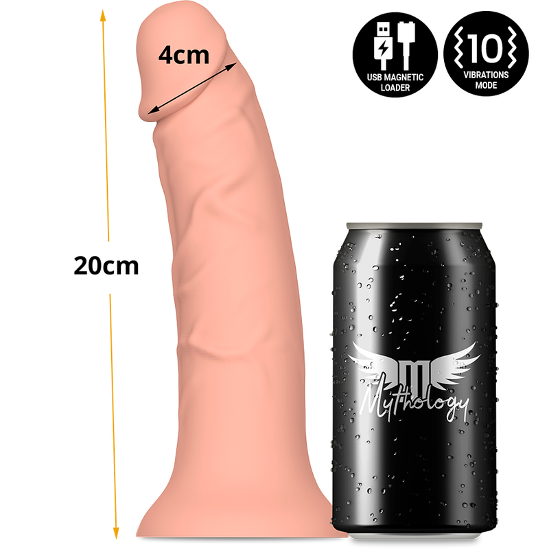 MYTHOLOGY - ASHER ORIGINAL DILDO M - WATCHME-LANGATTOMAAN TEKNOLOGIAN KANSSA YHTEENSOPIVA VIBRAATTORI