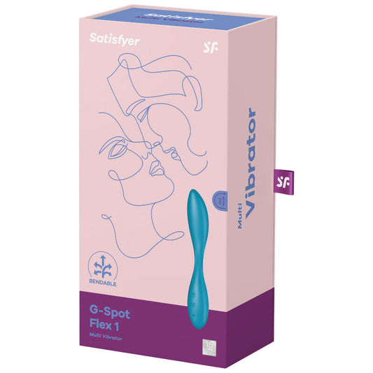 SATISFYER - G-SPOT FLEX 1 -MONIVIRMAATTORI SININEN