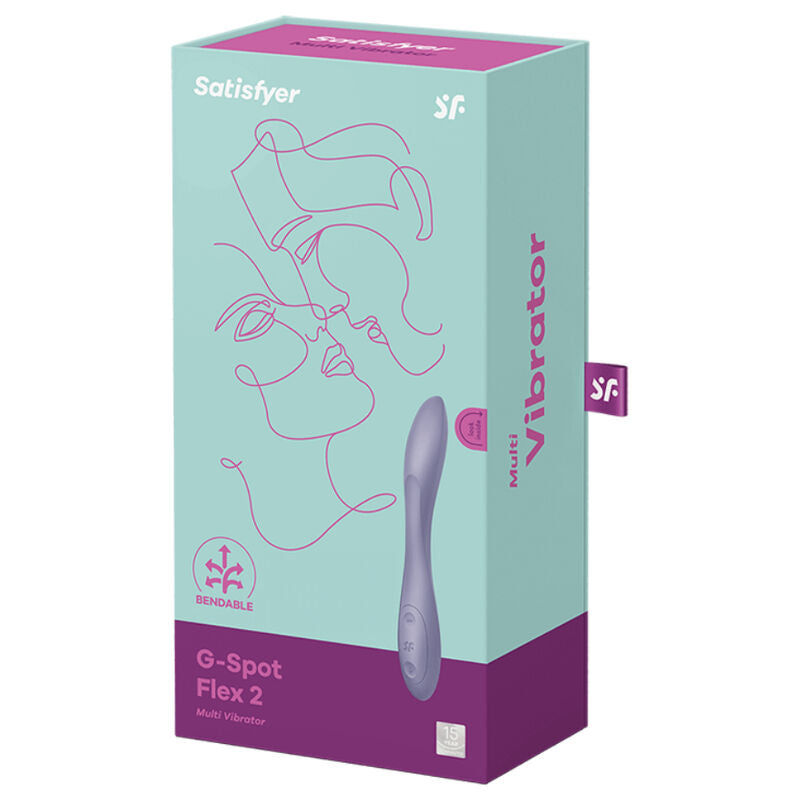 SATISFYER - G-SPOT FLEX 2 -MONIVIRMAATTORI, VIOLETTI