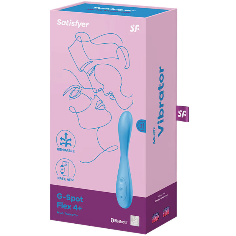 SATISFYER - G-SPOT FLEX 4+ MONIVIRMAATTORISOVELLUS SININEN