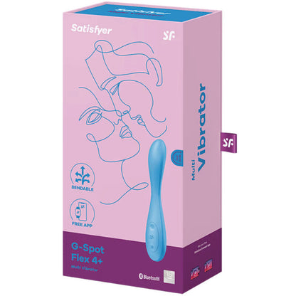 SATISFYER - G-SPOT FLEX 4+ MONIVIRMAATTORISOVELLUS SININEN
