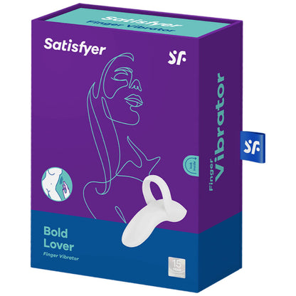 SATISFYER - BOLD LOVER -sormivibraattori, valkoinen