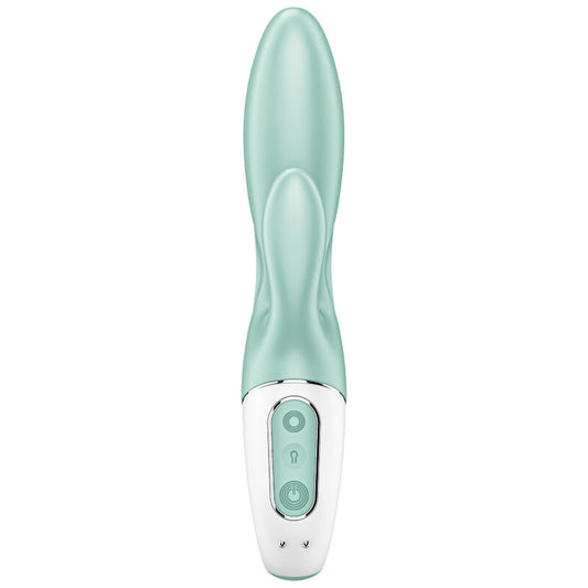 SATISFYER - ILMAPUMPPUPUPU 5+ PUHALLETTAVA KANIVIBRAATORISOVELLUS VIHREÄ