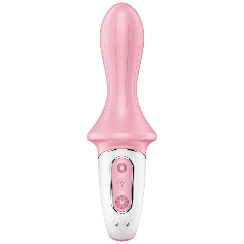 SATISFYER - ILMAPUMPPU BOOTY 5+ TÄYTETTÄVÄ ANAALIVIBRAATTORI VAALEANPUNAINEN