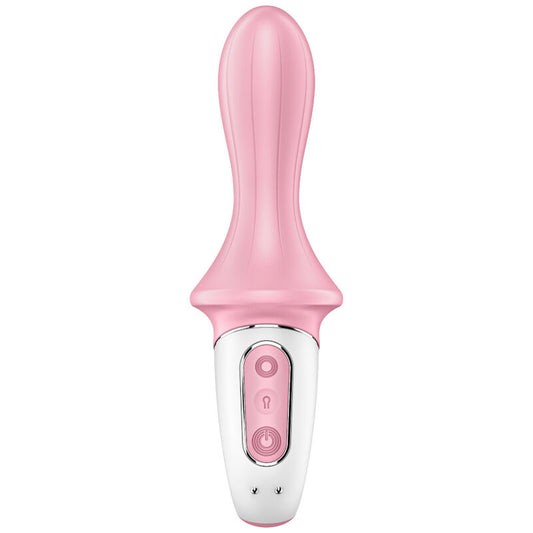 SATISFYER - ILMAPUMPPU BOOTY 5+ TÄYTETTÄVÄ ANAALIVIBRAATTORI VAALEANPUNAINEN