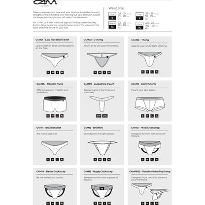 CUT4MEN - MATALA VYÖRÄINEN ATSEEKKIHOUSUT L
